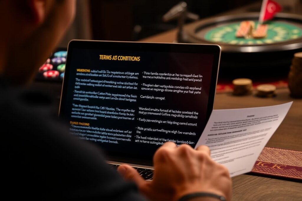 Çevrim şartlarını inceleyen bir oyuncu