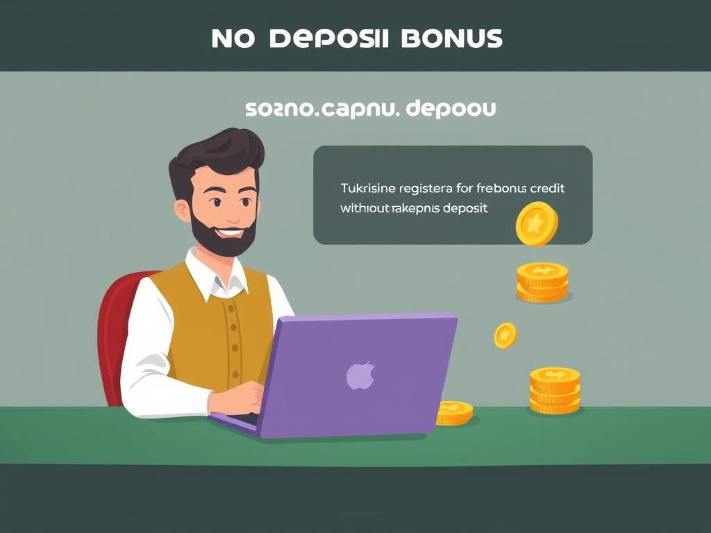 Para yatırma gerektirmeyen bonus kavramını gösteren grafik