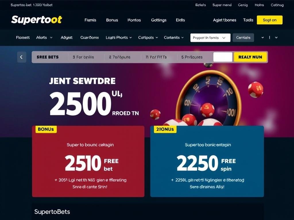 Supertotobet bonuslarını gösteren casino bonus rehberi görüntüsü