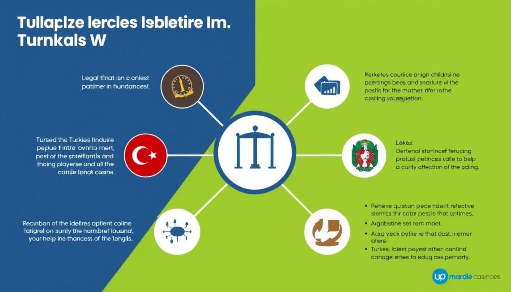 Türkiye'de online casino yasal durumu infografiği
